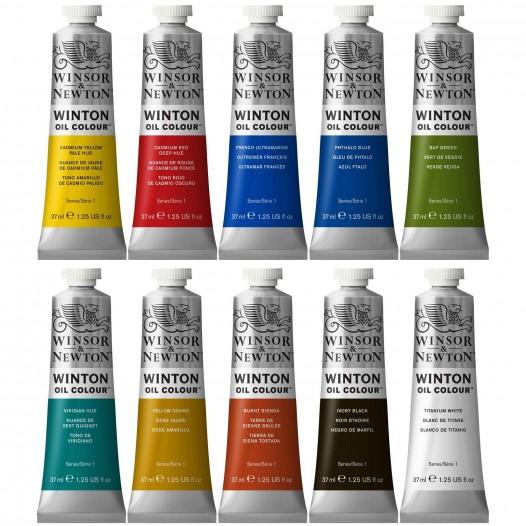 Winton Oil Colour Set (10 x 37ml) - Contents