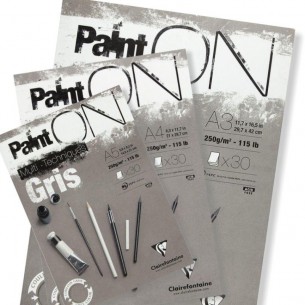 Paint-On Mixed-Media Pads: Grey