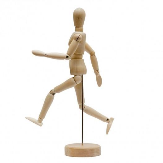 Wooden Mannequin Figure - 12"