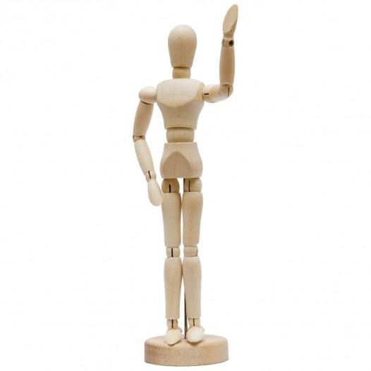 Articulated Wooden Mannequin Figure, Adjustable Limbs, Sketching