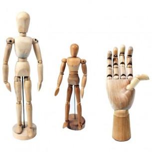 Wooden Mannequin Figure - 8"