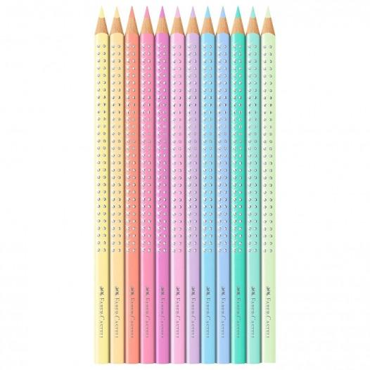 Faber-Castell Sparkle Colour Pencil Pastel Tin (12pc)