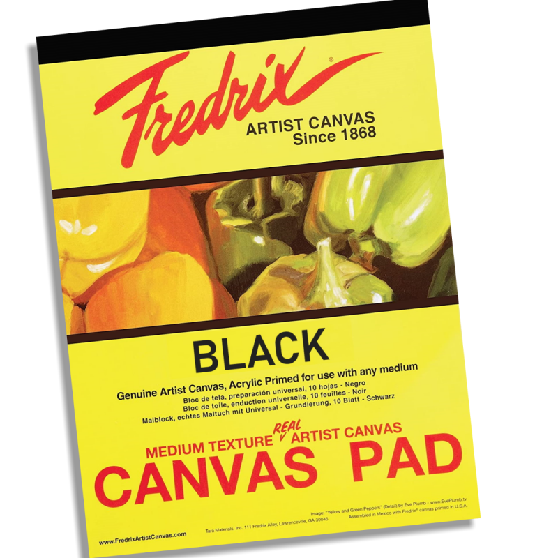 Fredrix Black Canvas Pads