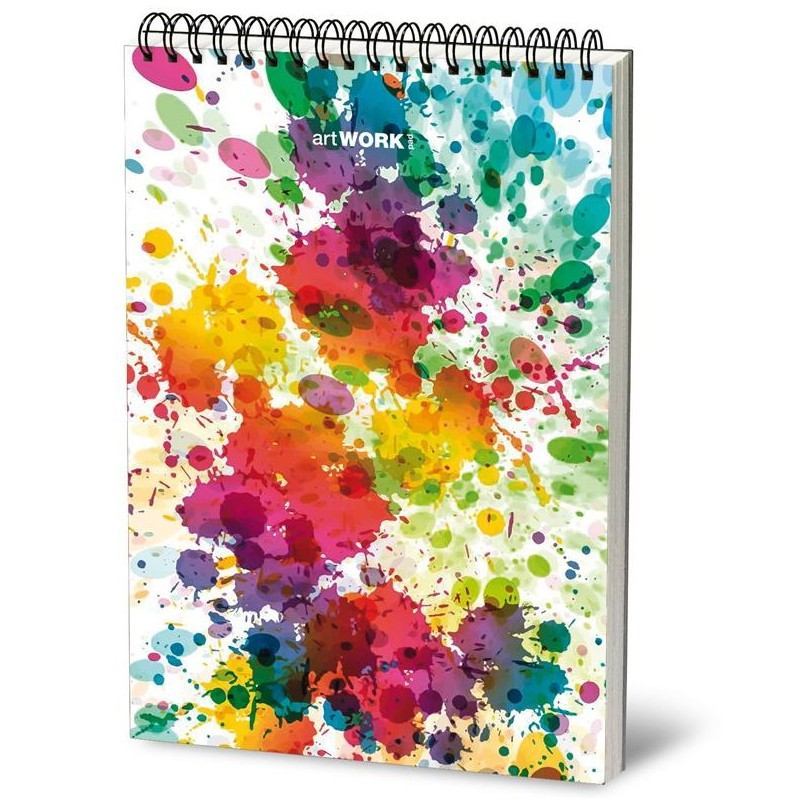artWORK Spiral Pad - WATERCOLOUR: Colour Splash (24 x 33cm)