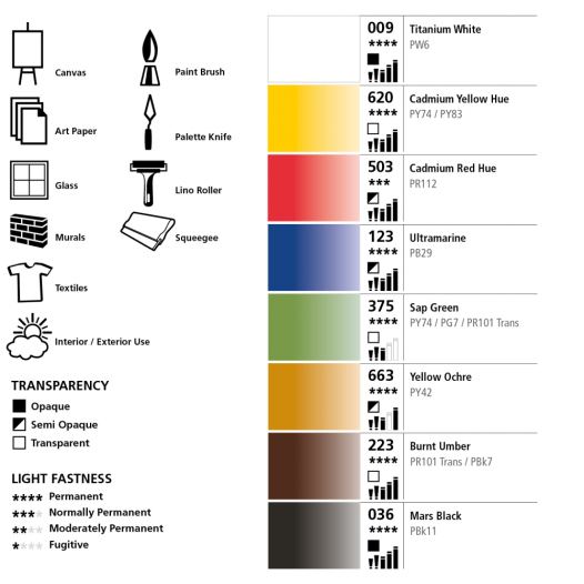 System3 Acrylic Colour: Jumbo Selection Set (8 x 150ml)