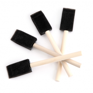 1" Foam Brush Pack (4pc)