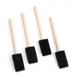 1" Foam Brush Pack (4pc)