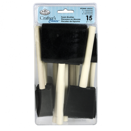 Assorted Foam Brush Pack (15pc)