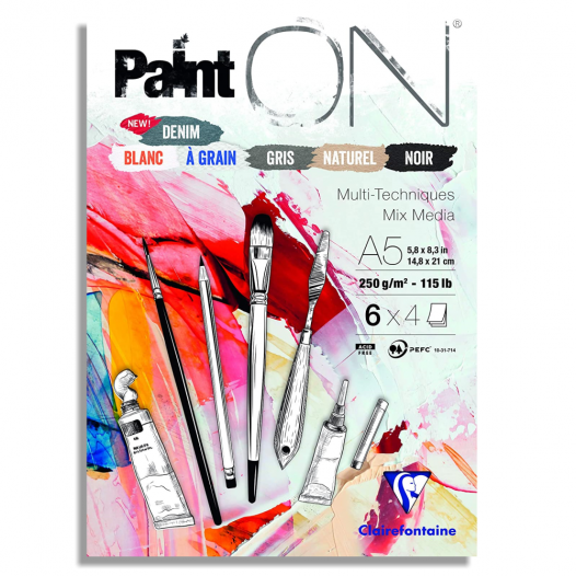 Paint-On Mixed-Media Pad A5: Assorted
