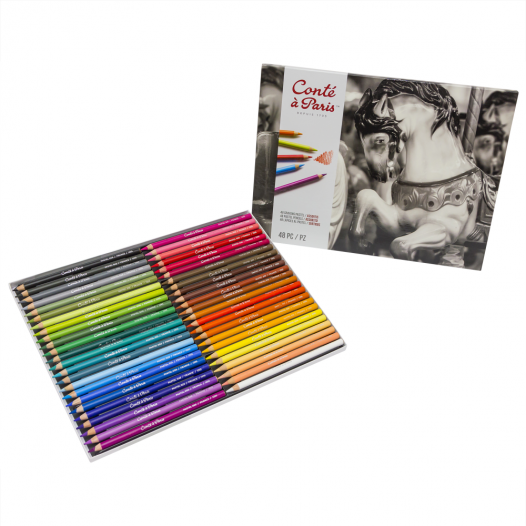 Assorted Pastel Pencil Set (48pc)
