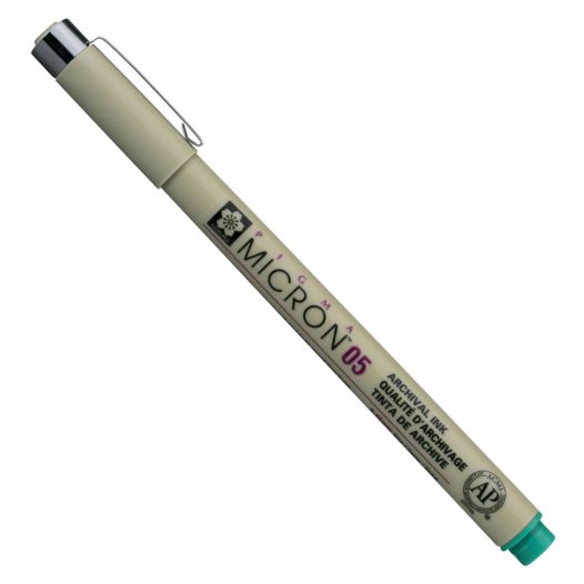 Pigma Micron Green Fineliner 05 Pigma Micron Green Fineliner 05