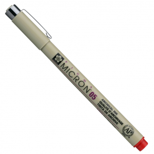 Pigma Micron Red Fineliner 05 Pigma Micron Red Fineliner 05