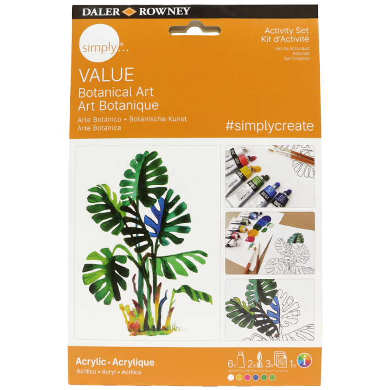 Simply Value: Acrylic Activity - Botanical