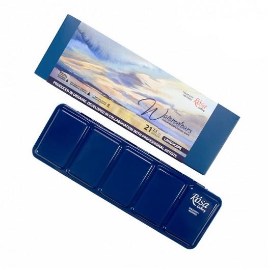 Gallery Artists' Watercolour Landscape Tin (21pc)