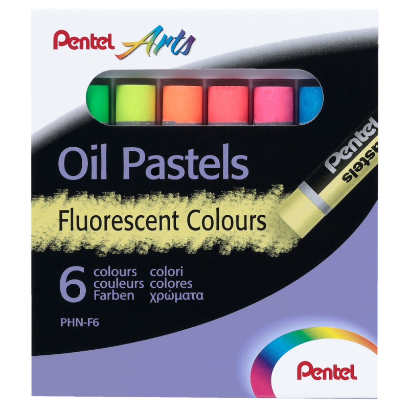 Oil Pastel Fluorescent Set (6pc)