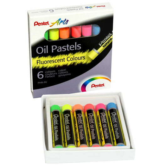 Oil Pastel Fluorescent Set (6pc)