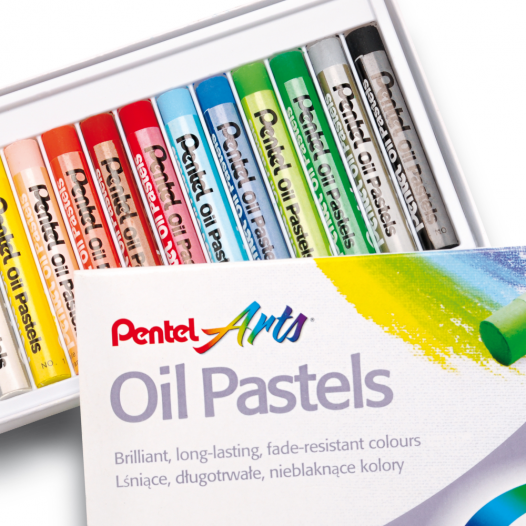 Pentel Arts Oil Pastels - Set of 12
