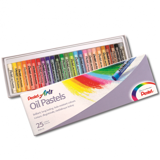 Pentel Arts Oil Pastels - Set of 25