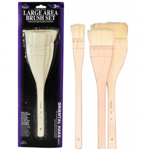 Soft Hake Large Area Brush Set (3pc)