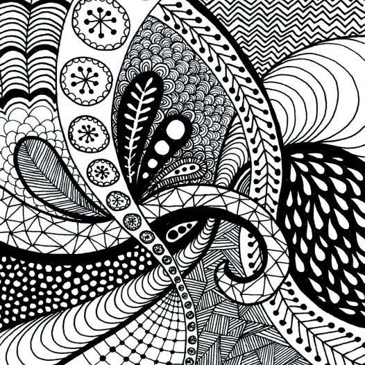 Zentangle Drawing Starter Kit, Advanced - (Bundle of 5 Items) - Zentangle  Art Therapy Instructional Guide, Sakura 6-Piece Pigma Micron Black Ink Pen  Set, Pencil, Eraser and 60 Artist Tiles 