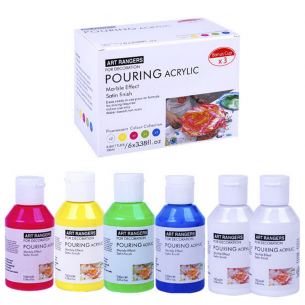 Acrylic Colour Fluorescent Pouring Set (6 x 100ml) Acrylic Colour Fluorescent Pouring Set (6 x 100ml)