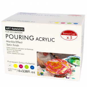Acrylic Colour Fluorescent Pouring Set (6 x 100ml) Acrylic Colour Fluorescent Pouring Set (6 x 100ml)