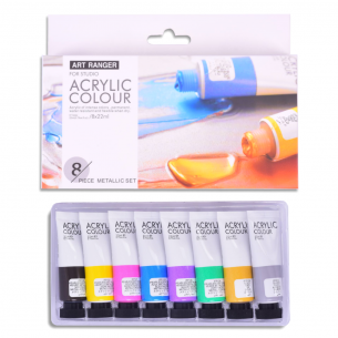 Acrylic Colour Metallic Set (8 x 22ml)