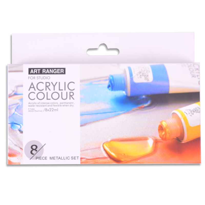 Art Rangers Acrylic Colour Set - Metallic (8 x 22ml)
