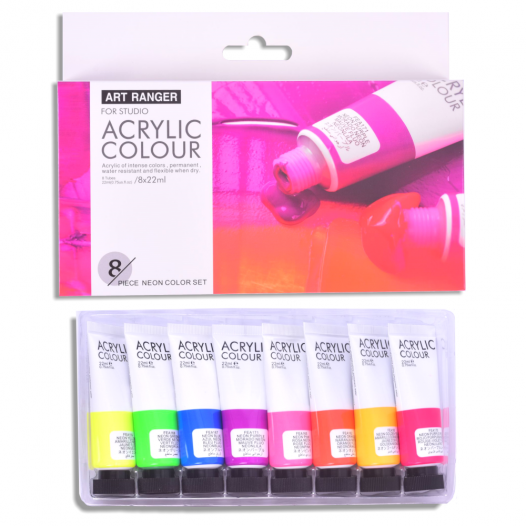 NEON ACRYLIC PAINT REVIEW, Art Rangers Acrylic Paint