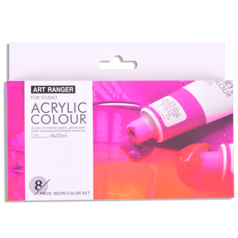 Art Rangers Acrylic Colour Set - Neon (8 x 22ml)