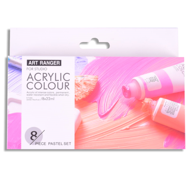 Art Rangers Acrylic Colour Set - Pastels (8 x 22ml)