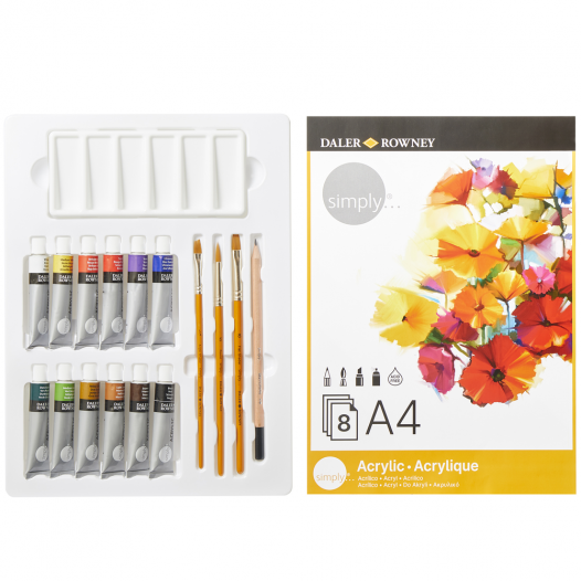 Simply Acrylic Colour Starter Set (25pc)