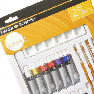 Simply Acrylic Colour Starter Set (25pc)