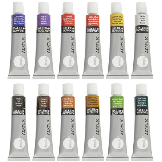 Daler-Rowney Simply Acrylic Starter Set (25pc)