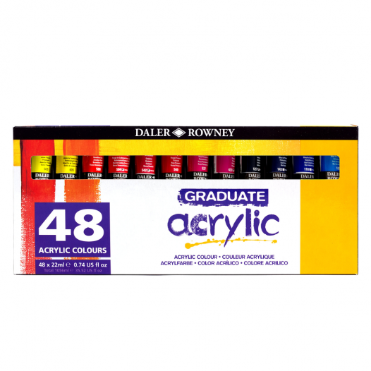 Daler-Rowney Graduate Acrylic Set of 48 Daler-Rowney Graduate Acrylic Set of 48