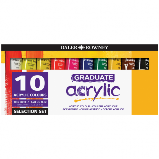 Graduate Acrylics Set (10 x 38ml) Graduate Acrylics Set (10 x 38ml)