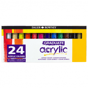 Daler-Rowney Graduate Acrylic Set of 24 Daler-Rowney Graduate Acrylic Set of 24