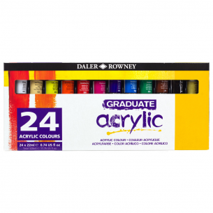 Daler-Rowney Graduate Acrylic Set of 24