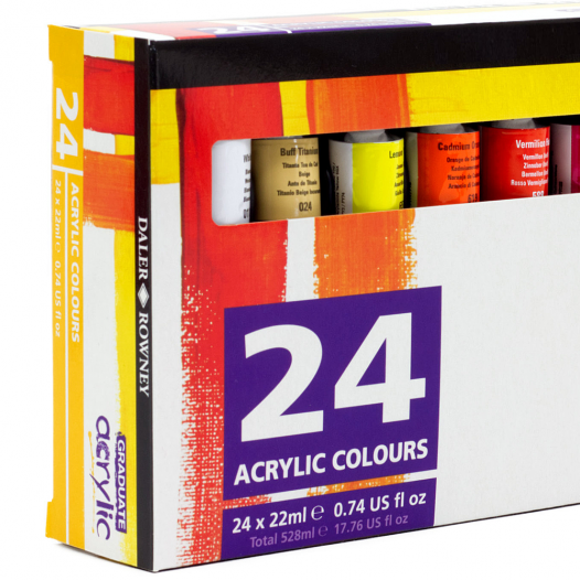 Daler-Rowney Graduate Acrylic Set of 24