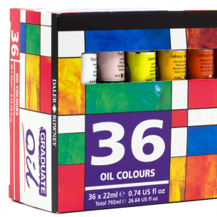 Daler-Rowney Graduate Oil Colour Set (36 x 22ml) Daler-Rowney Graduate Oil Colour Set (36 x 22ml)