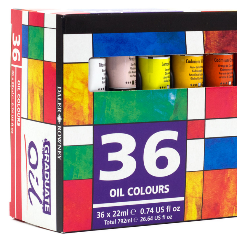 Daler-Rowney Graduate Oil Colour Set (36 x 22ml)