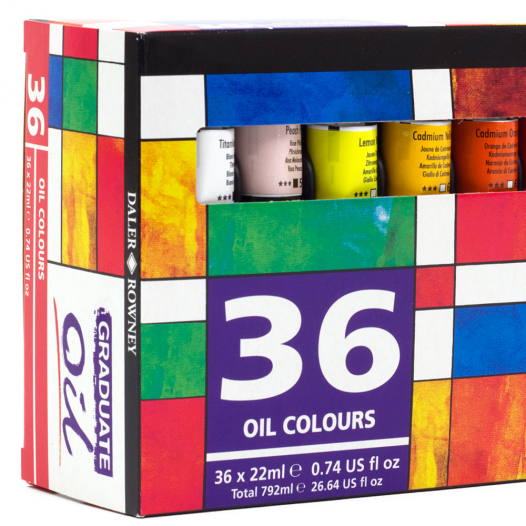 Daler-Rowney Graduate Oil Colour Set (36 x 22ml) Daler-Rowney Graduate Oil Colour Set (36 x 22ml)