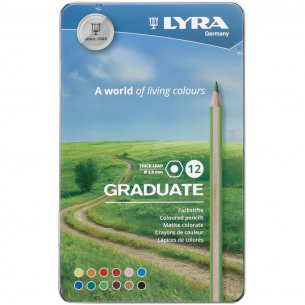 Lyra Graduate Pencils - Permanent Tin of 12