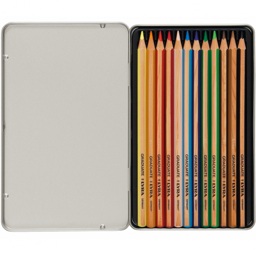 Lyra Graduate Pencils - Permanent Tin of 12