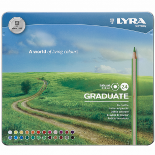 Lyra Graduate Pencils - Permanent Tin of 24