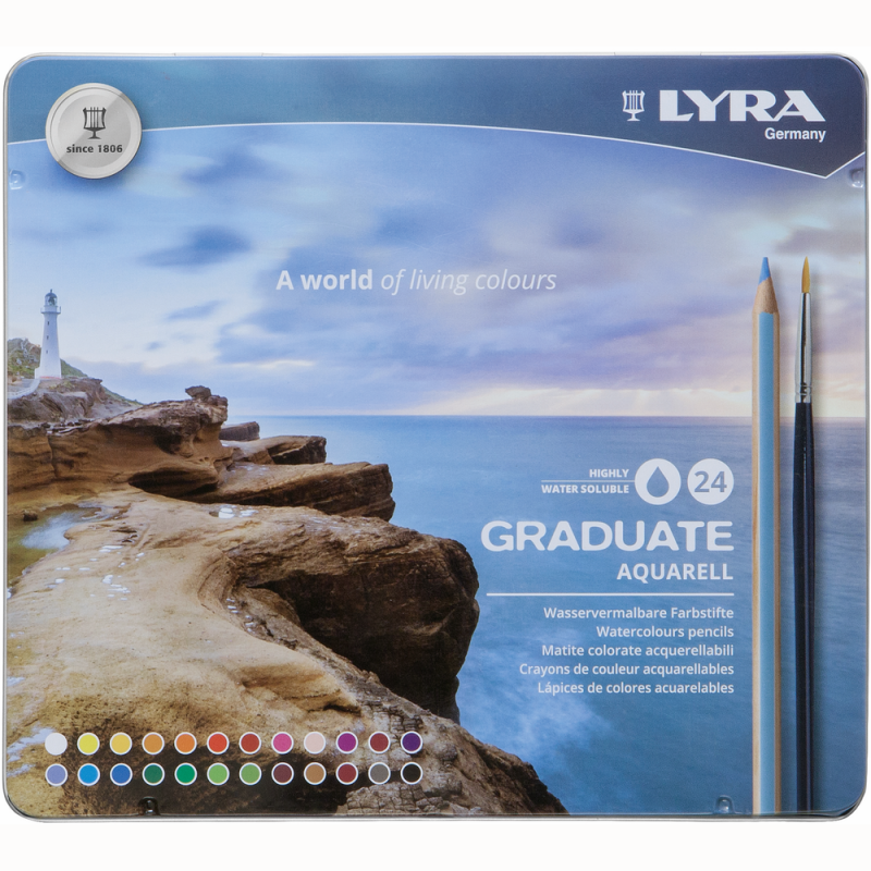 Graduate Aquarell Pencil Tin (25pc)