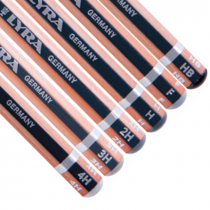 Lyra Graduate Graphite Pencils - Technical Wallet (set of 6) Lyra Graduate Graphite Pencils - Technical Wallet (set of 6)