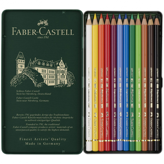 Polychromos Colour Pencil Tin (12pc)