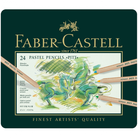 Faber-Castell Pitt Pastel Pencils - Tin of 24