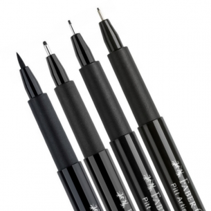 PITT Artist Black Pen Set 1 (4pc)